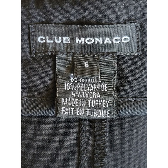 Club Monaco Wool Blend Fit And Flare Knee Length Skirt Size 6 Black - Picture 7 of 8